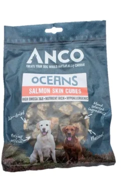 Anco Oceans Salmon Skin Cubes 100g