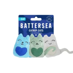 Battersea Catnip Cats 3pk Cat Toy