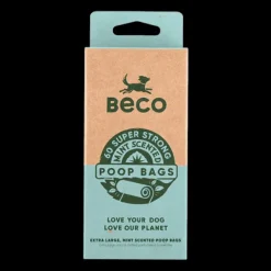 Beco Poop Bags, Mint Scented, 60 Pack, Big, Strong and Leak-Proof