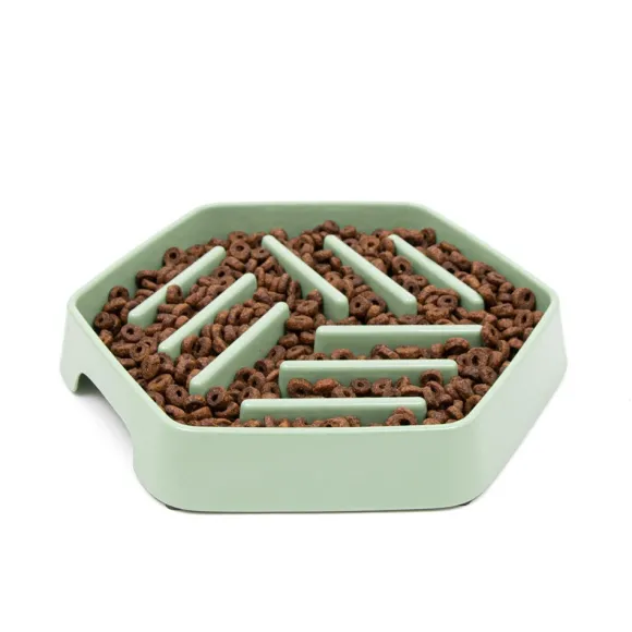 Great & Small Sage Green Slow Down Hexagon Bowl