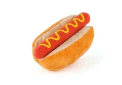 Hot Dog Plush Dog Toy By P.L.A.Y