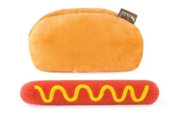 Hot Dog Plush Dog Toy By P.L.A.Y