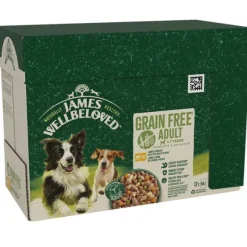 James Wellbeloved GF Adult Lamb and Chicken in Gravy Pouch 12x90g