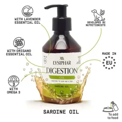 Lysiphar Digestion Oil Supplement for Dogs 250ml