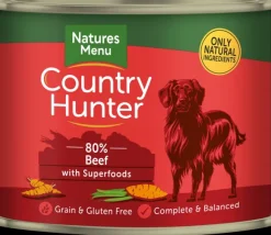 Natures Menu - Country Hunter Cans Beef With Superfoods (6x600g)