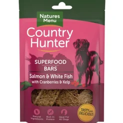 Natures Menu Country Hunter Superfood Bars Salmon &amp; White Fish With Cranberries &amp; Kelp