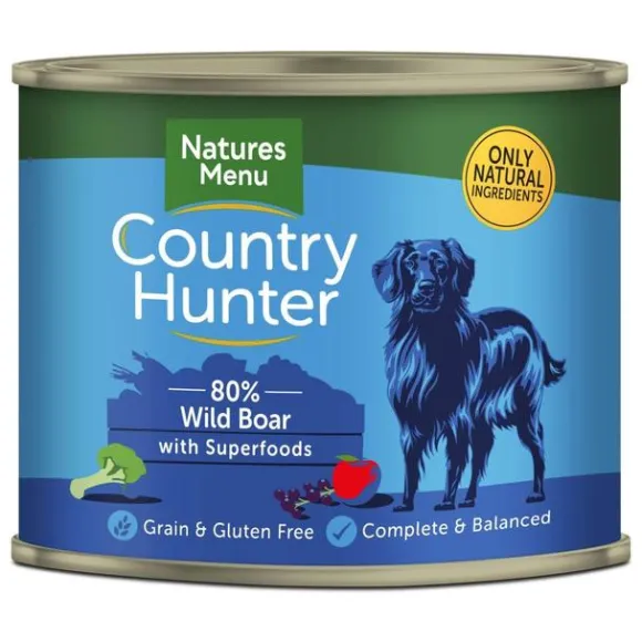 Natures Menu Country Hunter Wild Boar with Superfoods Tins (6 x 600g)
