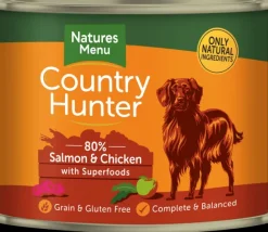 Natures Menu Country Hunter - Salmon & Chicken Tins 6x600g