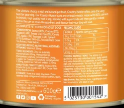Natures Menu Country Hunter - Salmon & Chicken Tins 6x600g