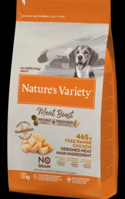 Natures Variety Meat Boost Adult Dog Food Chicken