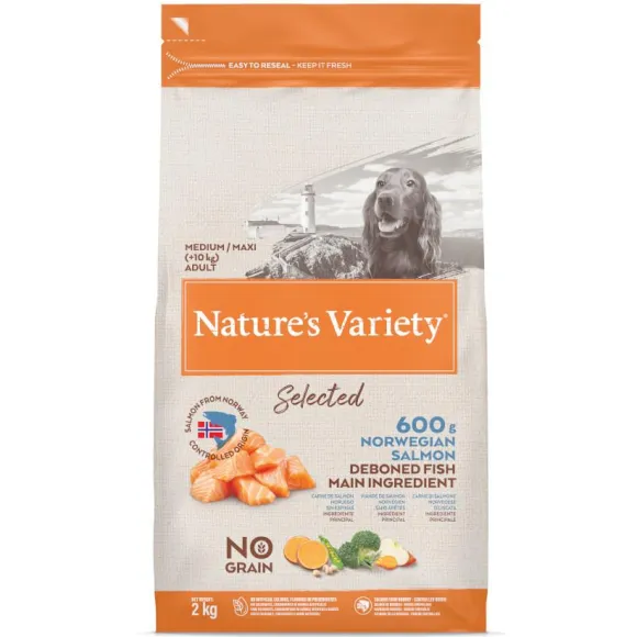 Natures Variety Selected Medium Adult Dog Food Salmon