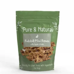 Pure & Natural - Rabbit Mini Bones Dog Treats 100g