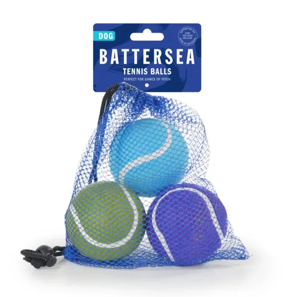 Rosewood - Battersea Tennis Balls Dog Toys (3pk)