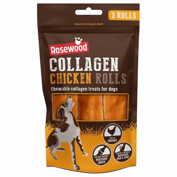 Rosewood Collagen Chicken Rolls 3pk