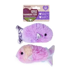 Rosewood Under the Sea Twin Rainbow Fish Cat Toy