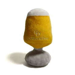 San Mongrel Beer Glass Plush Dog Toy