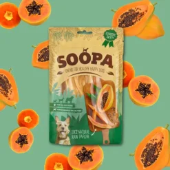 Soopa Natural Papaya Dog Chews 85g