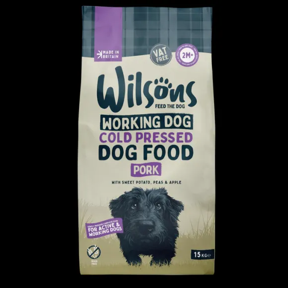 Wilsons Pork Cold Pressed Working Dog Food 15kg